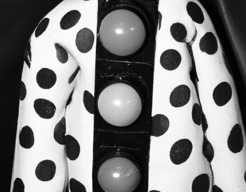 DALL·E 2023-11-01 12.43.46 - Crazy, funny costume for an old man, Coat that mimics a traffic light, graphic style looking like Max Ernst's black and white early collages, black an