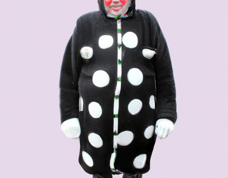 DALL·E 2023-11-01 13.02.04 - crazy, funny costume for an old man, Coat that lets the man look like sweet kitten, graphic style looking like Max Ernst's black and white early colla