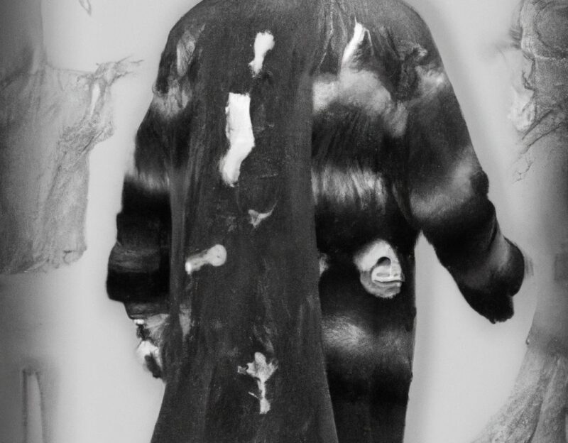 DALL·E 2023-11-01 16.56.28 - crazy, funny costume for an old man, Zombie Monster Coat, graphic style looking like Max Ernst's black and white early collages