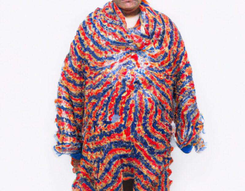 DALL·E 2023-11-01 16.57.18 - crazy, funny costume for an old man, Zombie Monster Coat, graphic style looking like Robert Crumb